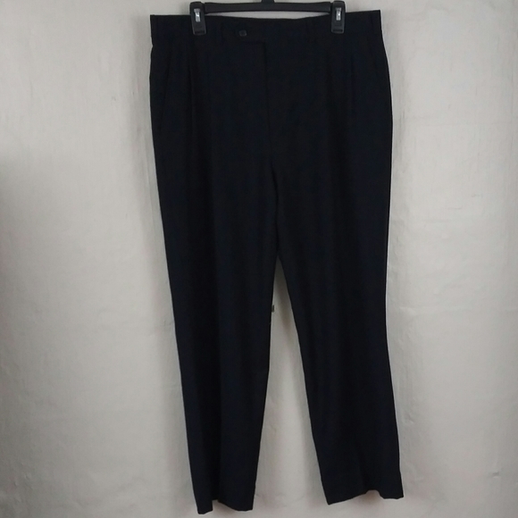 Burberry Other - Burberry Navy Blue Burgandy Pinstripe Dress Pants